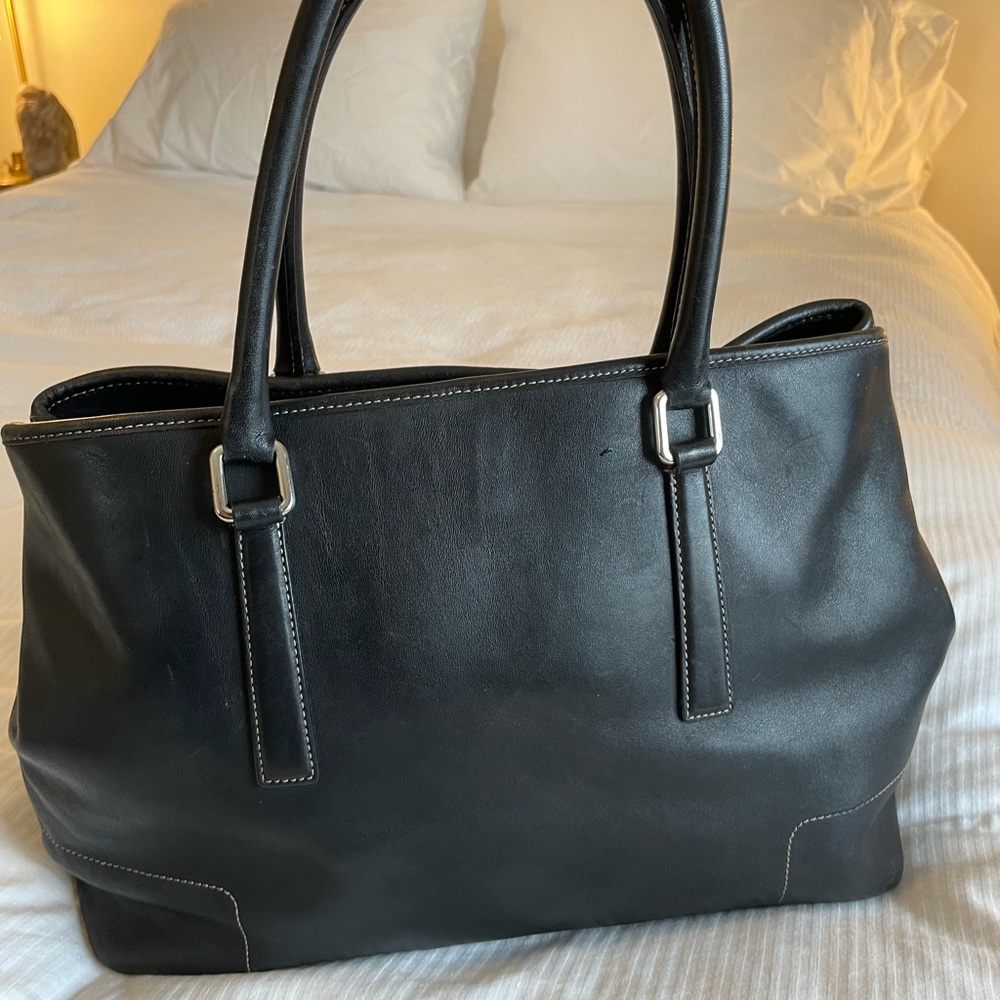 Vintage (2001) Coach Hampton Carryall 7757 black